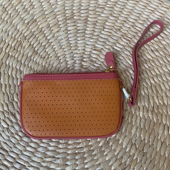 Cute Small Wristlet - pink and orange - new! - Picture 3 of 13